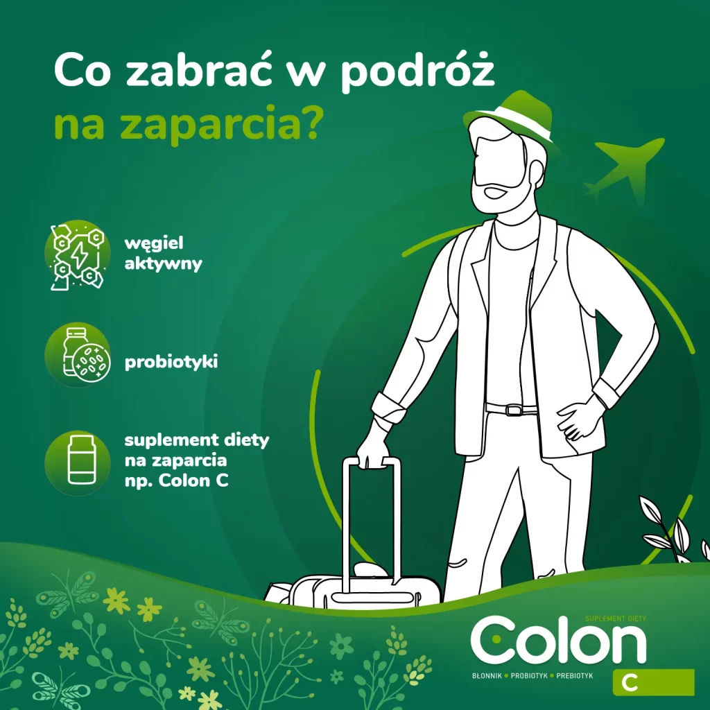 co zabrać w podróż na zaparcia?